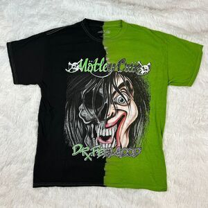 Motley Crue Dr Feelgood Rare Green Split Tie Dye Tshirt Size Large
